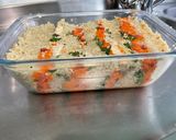 Une image de l'étape 12 de Gratin multicolore de quinoa aux carottes, tomates,coriandre et brie de Meaux.