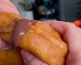 Csokipudinggal töltött fánkok recept fázis 4 fotója