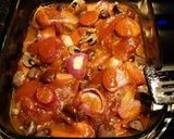 A picture of step 7 of Brad's citrus chicken bake.