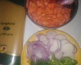 A picture of step 1 of Simple Spaghetti Jollof.