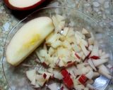 Foto del paso 1 de la receta: Barritas de avena c/trozos de manzana roja