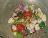 A picture of step 3 of Chilli Chicken.