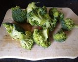 A picture of step 2 of Salmon with vegetables.