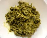 A picture of step 3 of Goru Chikkudukaya Pachadi (Cluster Beans Chutney - Andhra style).
