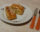 Burgonyás-fetás tésztakoszorú recept fázis 10 fotója