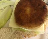 A picture of step 9 of Chicken Burger.