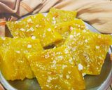 A picture of step 5 of Tirunelveli halwa(wheat flour halwa).