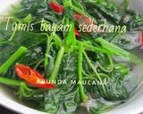 Foto langkah ke 4 dari resep Tumis bayam sederhana.