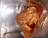 A picture of step 6 of Murgh musallam in microwave.