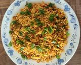A picture of step 5 of Puffed rice upma.