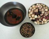 A picture of step 2 of Brinjal Raw banana gravy.