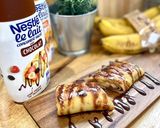 Une image de l'étape 9 de Pâte à crêpes à la Banane (et crêpes fourrés à la banane, topping chocolat, flambée au Rhum blanc).