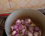 A picture of step 2 of Fish curry saved with fried onion rice.