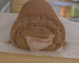 A picture of step 13 of Cocoa Swiss Roll with Chocolate Cream.