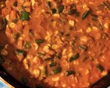 A picture of step 6 of Corn Capsicum Beans Masala.