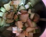 A picture of step 2 of Mom's special paneer salad.