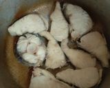 A picture of step 2 of King fish curry#mystaplefoodcontest#4wkschallenge.