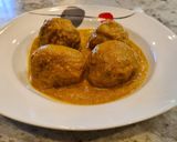 Foto del paso 12 de la receta Albóndigas de pollo en salsa de zanahorias y champiñones