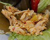 Foto langkah ke 5 dari resep Pepes Tahu Jamur Tiram Pedas ala Ummu Musa.