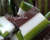 Foto langkah ke 3 dari resep Lapis Coklat Pandan Trio.