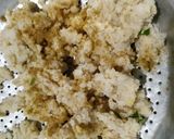 A picture of step 3 of Poha dhokla.