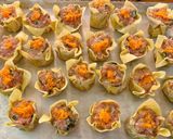 A picture of step 3 of Sui mai dumplings.