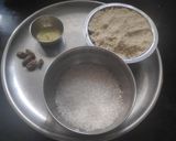 A picture of step 2 of Kaju katli.