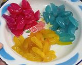 Foto langkah ke 1 dari resep Es Dawet Cincau Kolang-Kaling Pelangi.