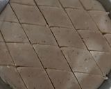 A picture of step 3 of Vegan kaju katli.