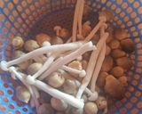 Hình bước làm 1 của món Nấm Kho Tiêu (Chay)