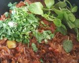 A picture of step 4 of Nandu Dum Biryani.