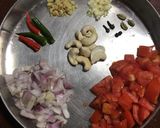 A picture of step 1 of Shahi Matar Paneer.
