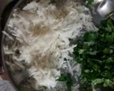 A picture of step 1 of Radish bhurji.