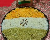 A picture of step 6 of Tricolour Pulao.
