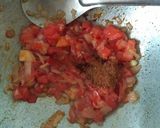 A picture of step 5 of Masala pav.