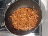 Tinga de res, puerco y chorizo