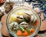 Foto langkah ke 4 dari resep Sop Cemplung Bakso Sapi.