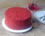 Gambar langkah 10 resipi Red Velvet Cake.