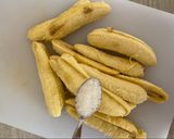 Foto langkah ke 3 dari resep Dadar Gulung Pisang Nutella / Pancake isi Pisang Nutella.