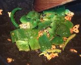 A picture of step 7 of Steamed Egg Chilli.