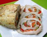 Foto del paso 12 de la receta Arrollado de lomo de cerdo horneado (dietético)