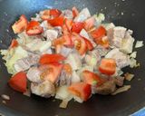 A picture of step 2 of Pork Belly Sinigang.