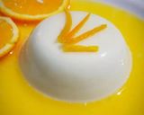 A picture of step 7 of  Pannacotta with fresh orange .