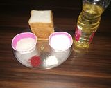 A picture of step 1 of Bread Jamun.