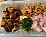 A picture of step 1 of Bamboo Shoot Soup with Chicken Feet and Pork Hock.