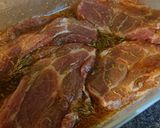 A picture of step 1 of Grilled Pork Shoulder Steaks.