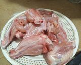A picture of step 1 of Honey bbq wings.