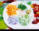A picture of step 2 of Yummy tasty Chinese bhel.