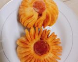 Hình bước làm 3 của món Khoai tây lồng đèn