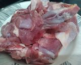 A picture of step 2 of Aloo Gosht.